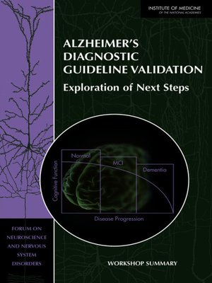 cover image of Alzheimer's Diagnostic Guideline Validation